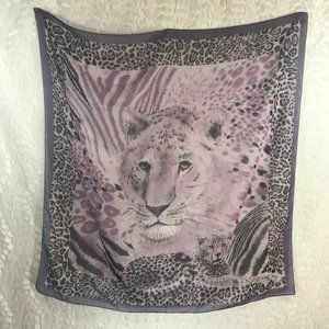 Vintage Leopard Cheetah Animal Face Printed scarf
